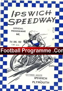 Ipswich Speedway v Plymouth 1952
