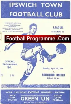 Ipswich Town v Southend United 1956