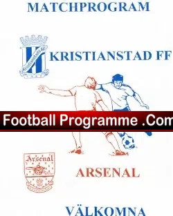 Kristianstad FF v Arsenal - Pirate 1999 - football programme