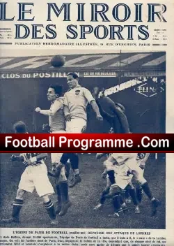 Le Miroir Paper French Football Paper 1926