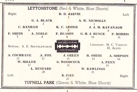 Leytonstone v Tufnell Park 1946