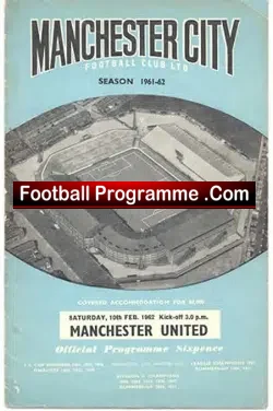 Manchester City v Manchester United 1962