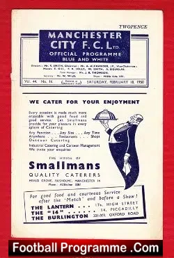 Manchester City v Middlesbrough 1950