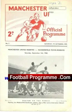 Manchester United v Aston Villa 1960 – Reserves Match
