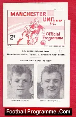 Manchester United v Bradford City 1962 – Youth Match – 15 – 0