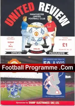 Manchester United v Bury 1993 – FA Cup – Keith Gillespie Debut