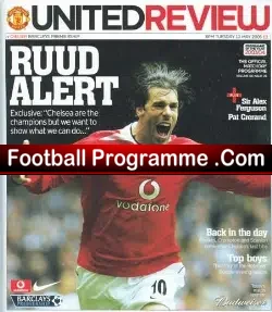 Manchester United v Chelsea 2005 - football programme