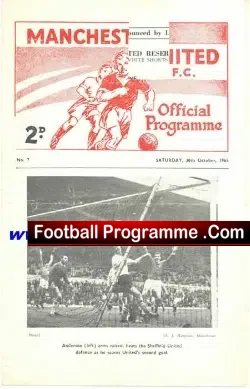Manchester United v Derby County 1965 – Reserve Game