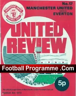 Manchester United v Everton 1972