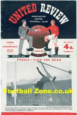 Manchester United v Huddersfield Town 1954