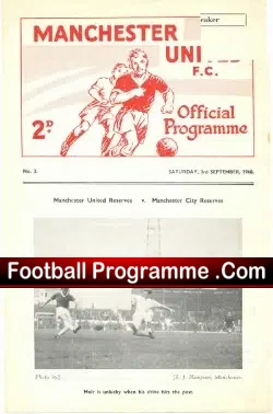 Manchester United v Huddersfield Town 1960 – Reserves Match