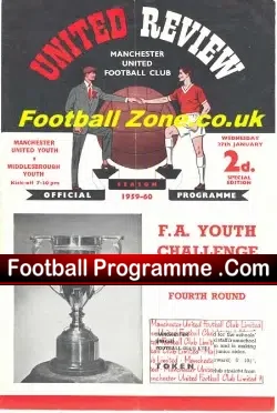 Manchester United v Middlesbrough 1960 – FA Youth Match