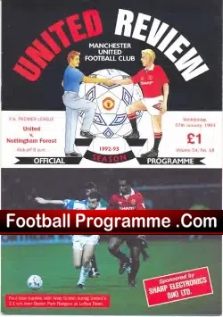 Manchester United v Nottingham Forest 1993