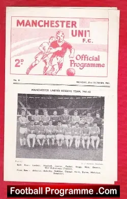 Manchester United v Oldham Athletic 1961 – Reserves Match