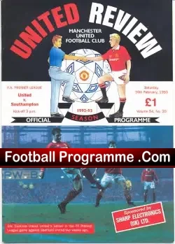 Manchester United v Southampton 1993