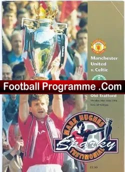 Mark Hughes Testimonial Benefit Match Manchester United 1994