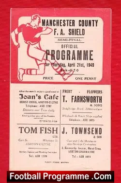 Mossley v Glossop 1949 – Manchester County Shield