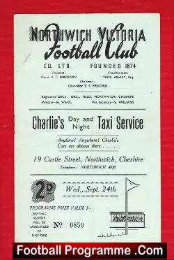 Northwich Victoria v Macclesfield Town 1947