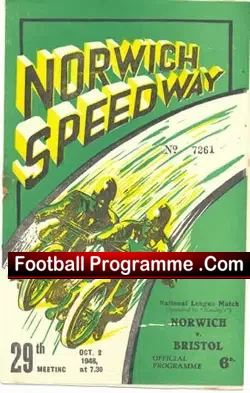 Norwich Speedway v Bristol 1948
