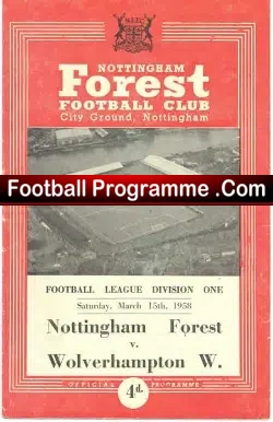 Nottingham Forest v Wolves 1958 – Champions