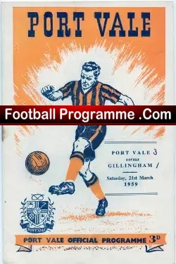 Port Vale v Gillingham 1959