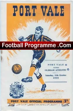 Port Vale v Oldham Athletic 1958