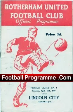 Rotherham United v Lincoln City 1960