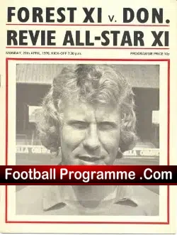 Sammy Chapman Benefit Match Testimonial Nottingham Forest 1976