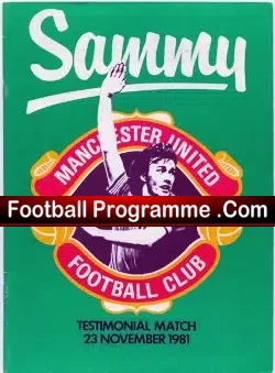 Sammy McIlroy Benefit Match Testimonial Manchester United 1981
