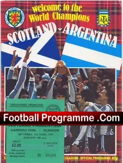 Scotland v Argentina 1979 – Hampden Park Maradona
