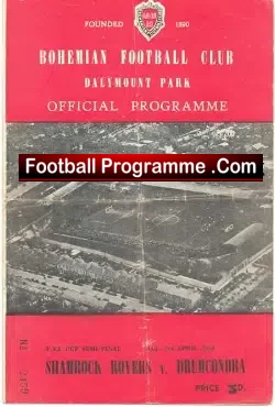 Shamrock Rovers v Drumcondra 1954 – Semi Final Bohemian