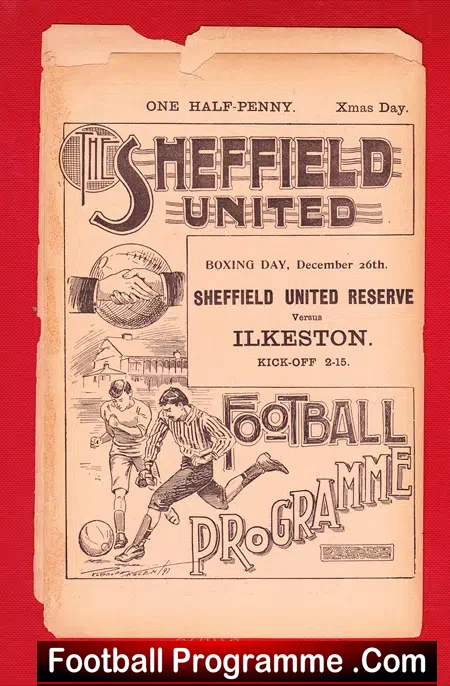 Sheffield United v Ilkeston 1901 – Antique Football Programme