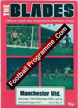 Sheffield United v Manchester United 1975
