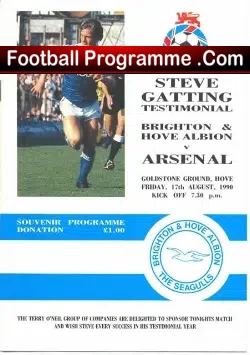 Steve Gatting Testimonial Benefit Match Brighton 1990