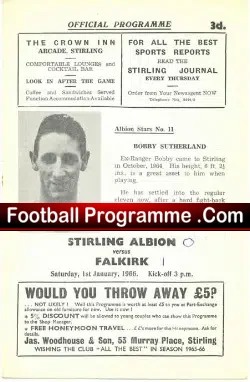 Stirling Albion v Falkirk 1966