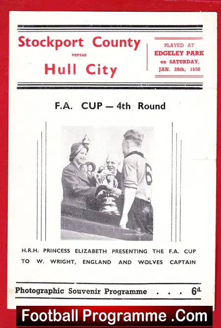 Stockport County v Hull City 1950 – FA Cup