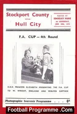 Stockport County v Hull City 1950 – FA Cup
