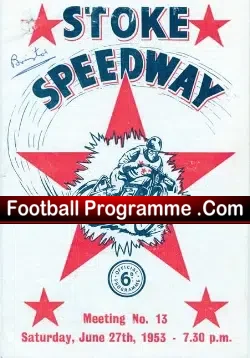 Stoke Speedway v Bristol 1953