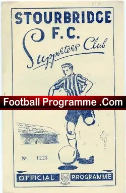 Stourbridge v Redditch United 1952