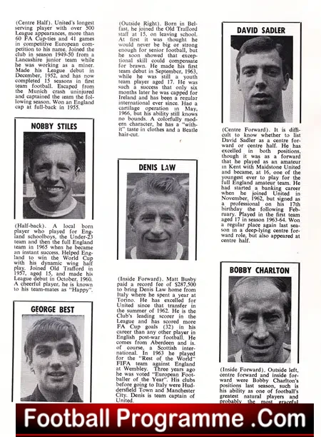 Sydney v Manchester United 1967 – Australia Tour OZ