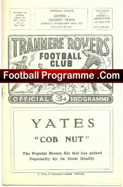 Tranmere Rovers v Grimsby Town 1960