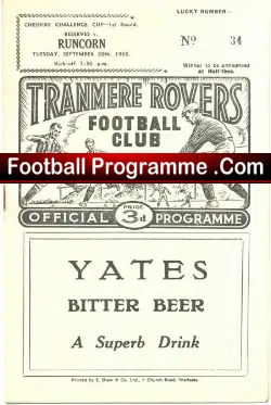 Tranmere Rovers v Runcorn 1960