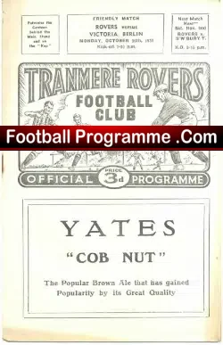 Tranmere Rovers v Victoria Berlin 1959 – Germany German Team