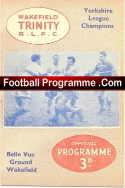 Wakefield Trinity Rugby v Wigan 1959