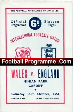 Wales v England 1951