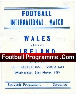 Wales v Ireland 1954 – Pirate Issue