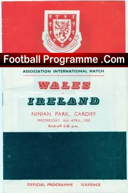 Wales v Ireland 1958