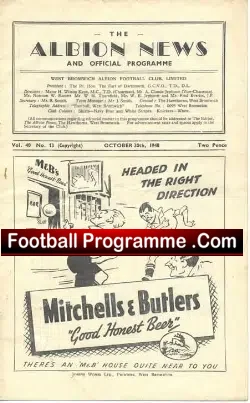 West Bromwich Albion v Cardiff City 1948