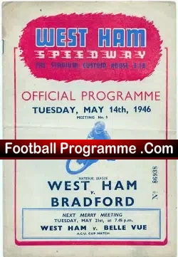 West Ham Speedway v Bradford 1946