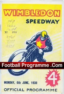 Wimbledon Speedway Challenge Match 1938